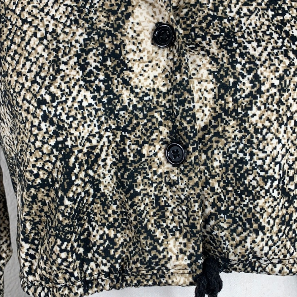 Arabella snakeskin printed long sleeve crop top - Picture 4 of 4